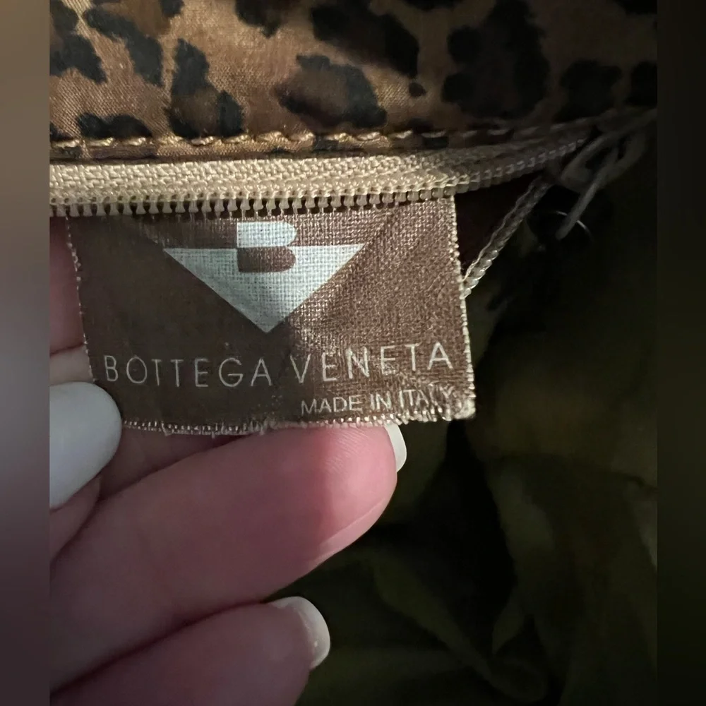 Bottega Veneta Vintage Cheetah Print 2 tone bag - Picture 3 of 16